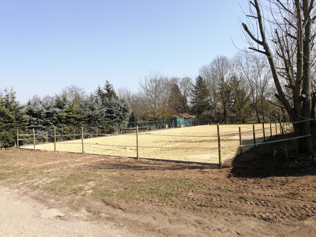 Anlegen eines Reitplatzes